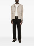 Brunello Cucinelli pocket suede leather jacket