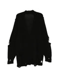 Nude:Masahiko Maruyama distressed V-neck cardigan