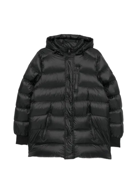 SERGIO MORETTI FIRENZE logo-patch padded jacket