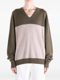 Frenckenberger V-neck colour-block sweater