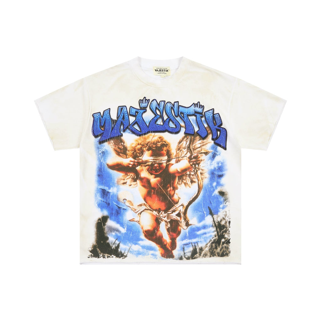 MAJESTIK Baby Angel Cherub Graphic T-Shirt
